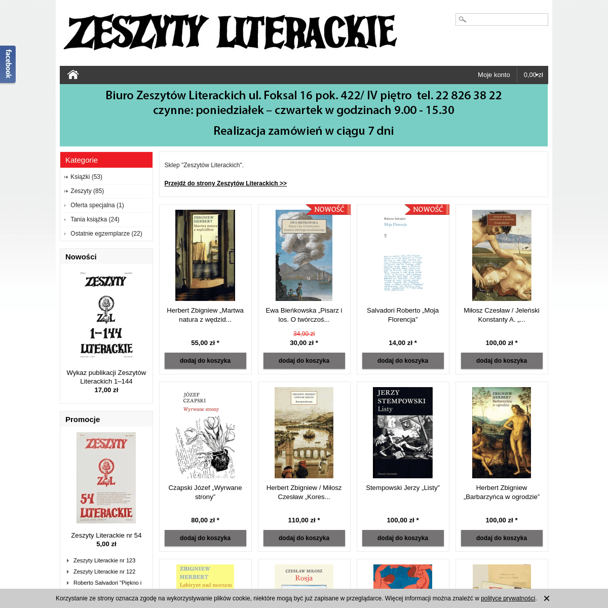 A complete backup of zeszytyliterackie.com