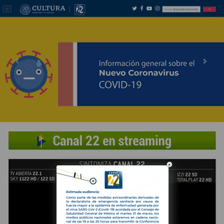 A complete backup of canal22.org.mx