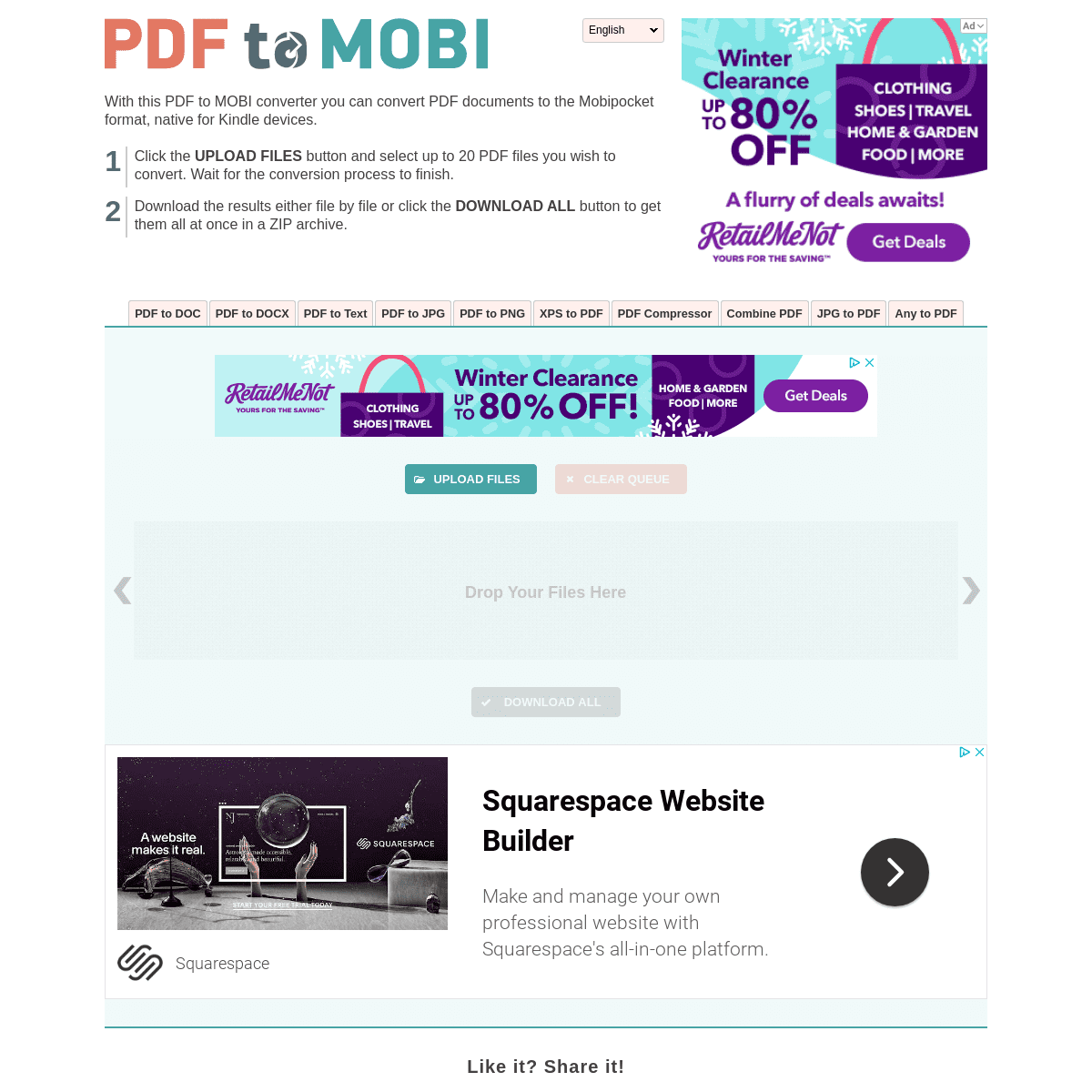 A complete backup of pdf2mobi.com