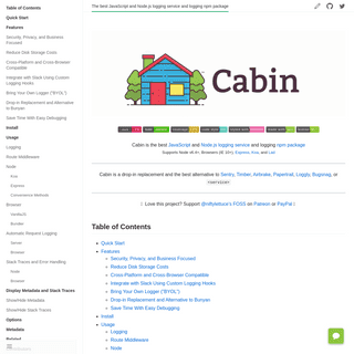 A complete backup of cabinjs.com