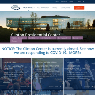 A complete backup of clintonpresidentialcenter.org