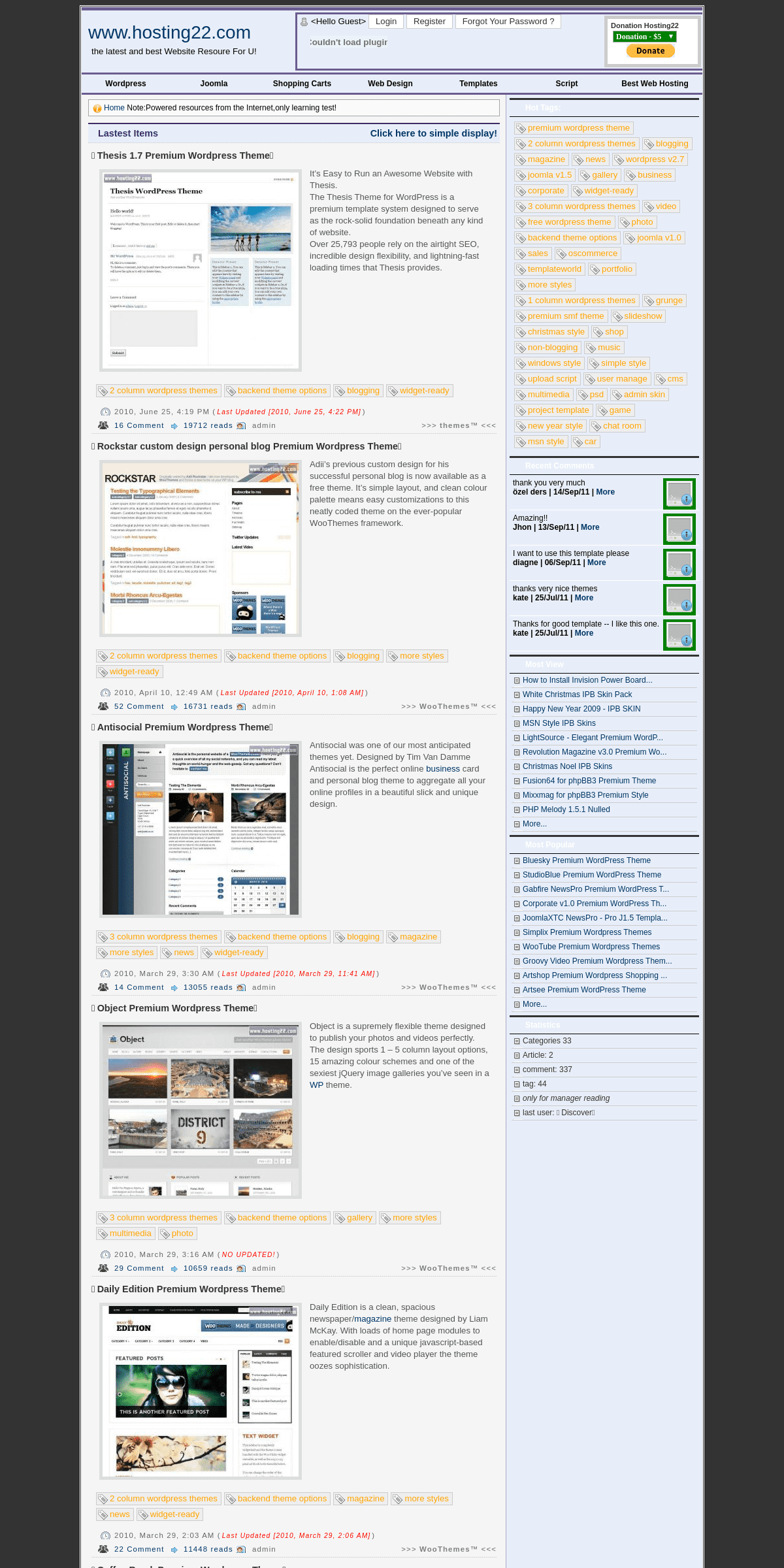 A complete backup of hosting22.com