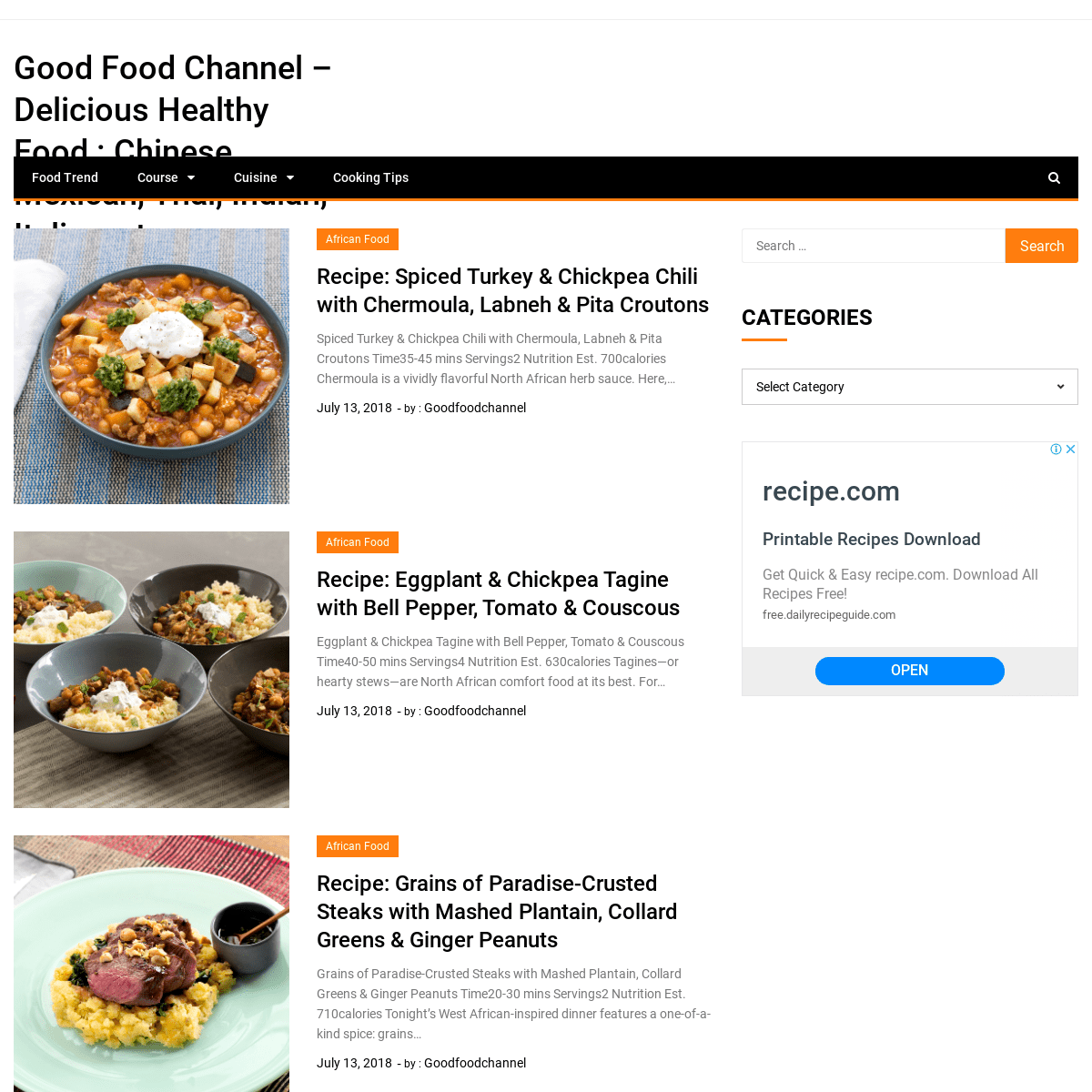 A complete backup of goodfoodchannel.org