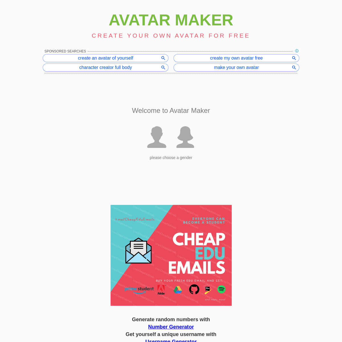 A complete backup of avatarmaker.com