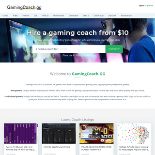 A complete backup of gamingcoach.gg