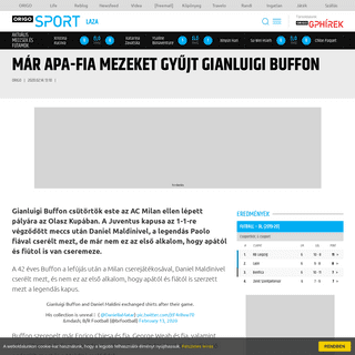 A complete backup of www.origo.hu/sport/laza/20200214-apafia-mezeket-gyujt-gianluigi-buffon.html
