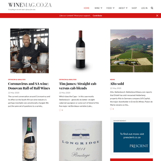 A complete backup of winemag.co.za