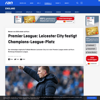 A complete backup of www.ran.de/fussball/england/news/premier-league-leicester-city-festigt-champions-league-platz-141563