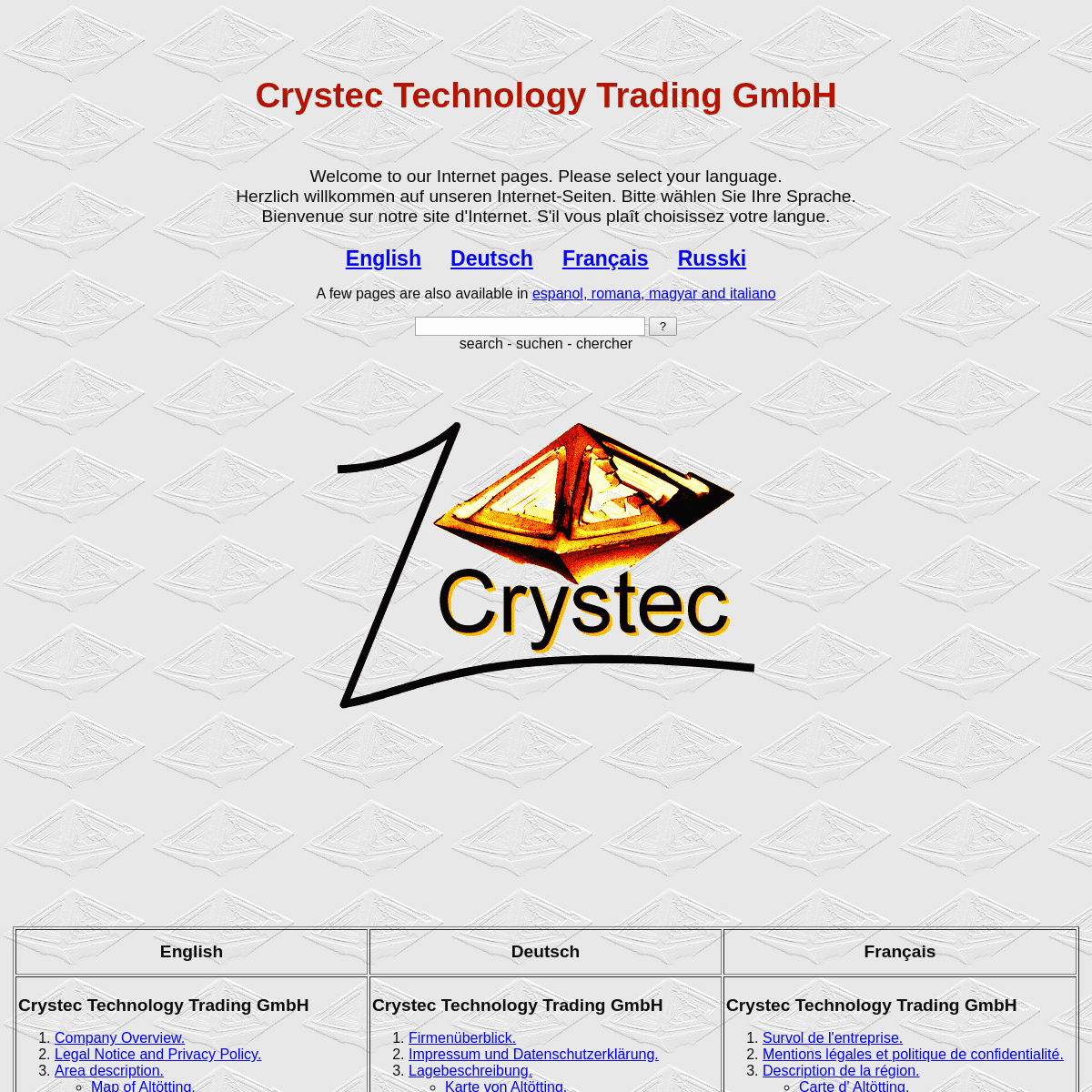 A complete backup of crystec.com