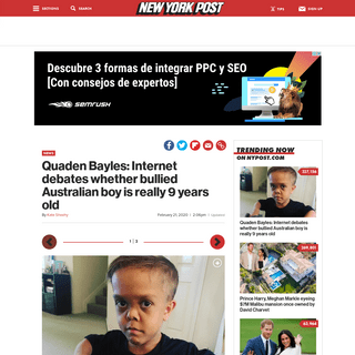 A complete backup of nypost.com/2020/02/21/quaden-bayles-internet-questions-whether-bullied-australian-boy-is-really-9-years-old