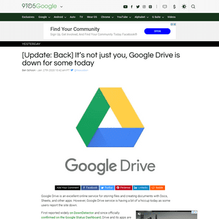 A complete backup of 9to5google.com/2020/01/27/google-drive-down-today/