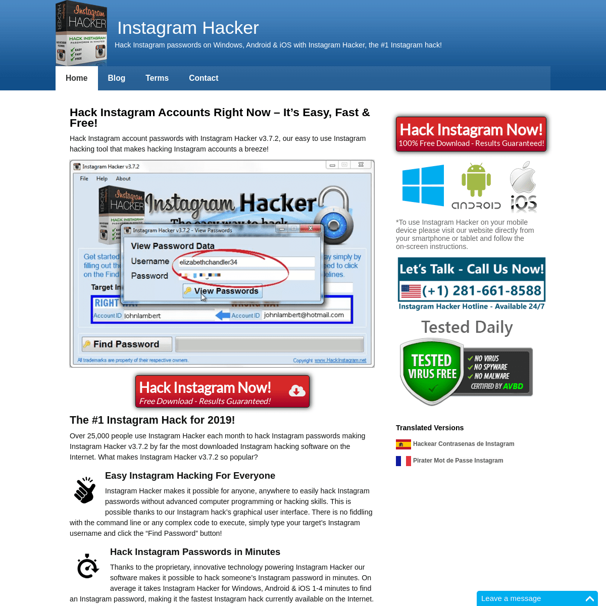 Download instagram hacker v3.7.2 full