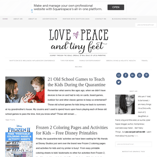 A complete backup of lovepeaceandtinyfeet.com
