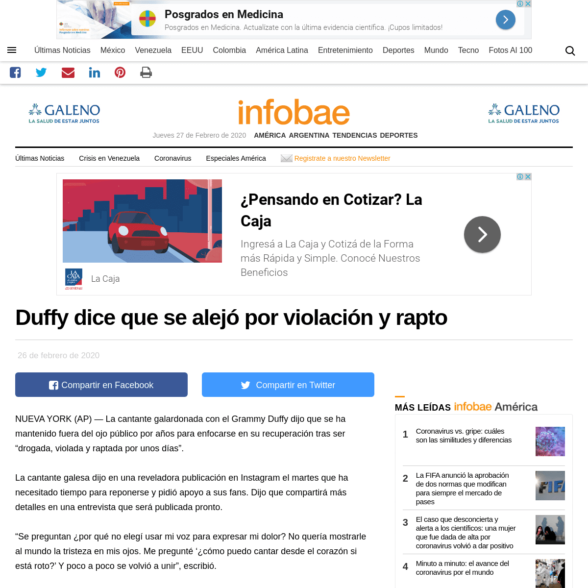 A complete backup of www.infobae.com/america/agencias/2020/02/26/duffy-dice-que-se-alejo-por-violacion-y-rapto/