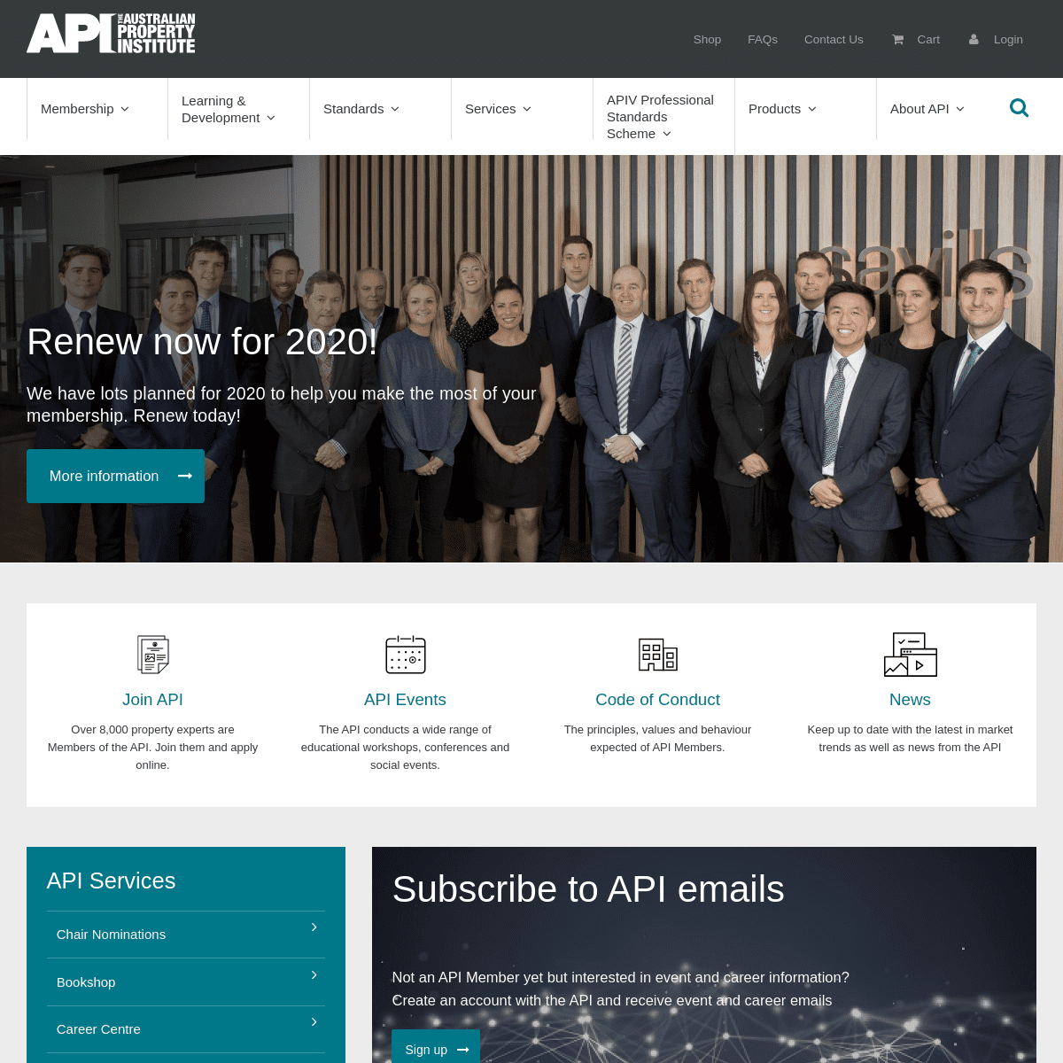 A complete backup of api.org.au