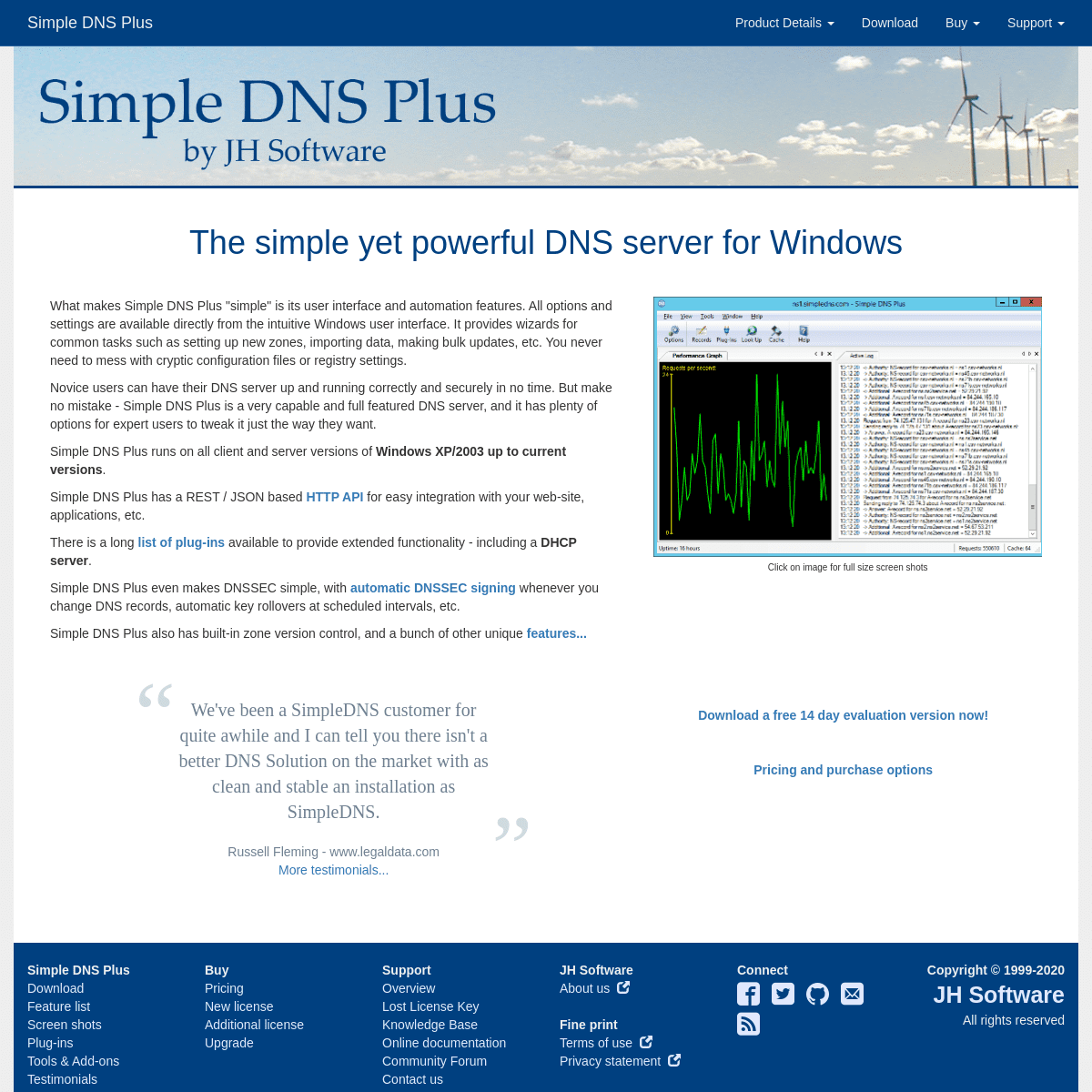 A complete backup of simpledns.com