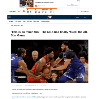 A complete backup of www.foxsports.com.au/basketball/nba/this-is-so-much-fun-nba-world-declares-allstar-game-fixed/news-story/bf