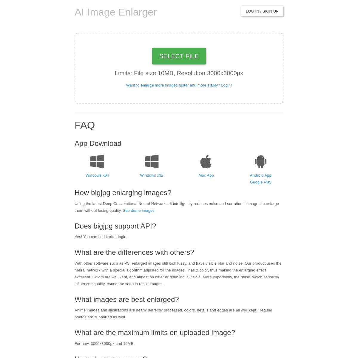 A complete backup of bigjpg.com