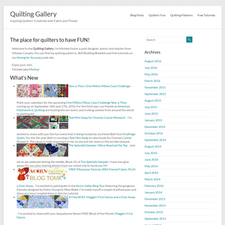 A complete backup of quiltinggallery.com