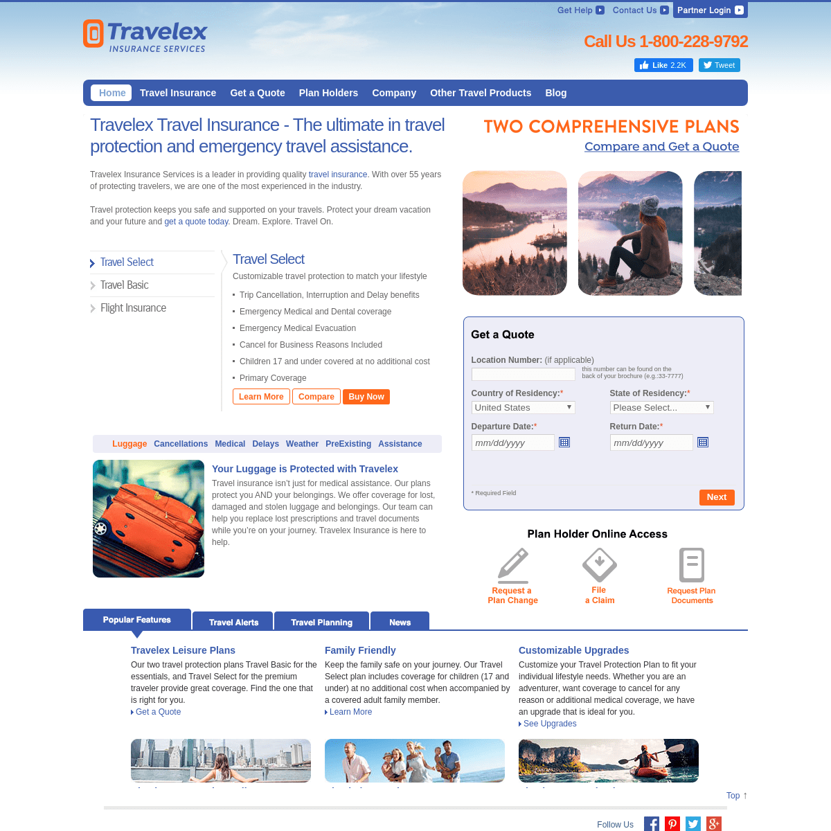 A complete backup of travelexinsurance.com