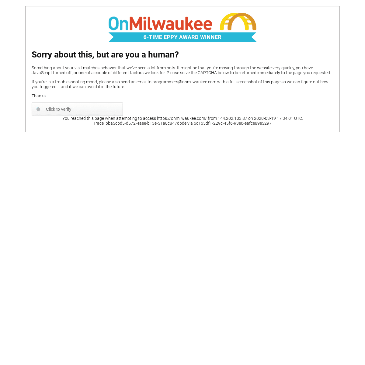 A complete backup of onmilwaukee.com