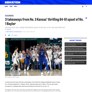 A complete backup of www.sbnation.com/college-basketball/2020/2/22/21148691/kansas-baylor-reaction-score-upset-rematch-big-12-to