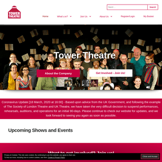 A complete backup of towertheatre.org.uk