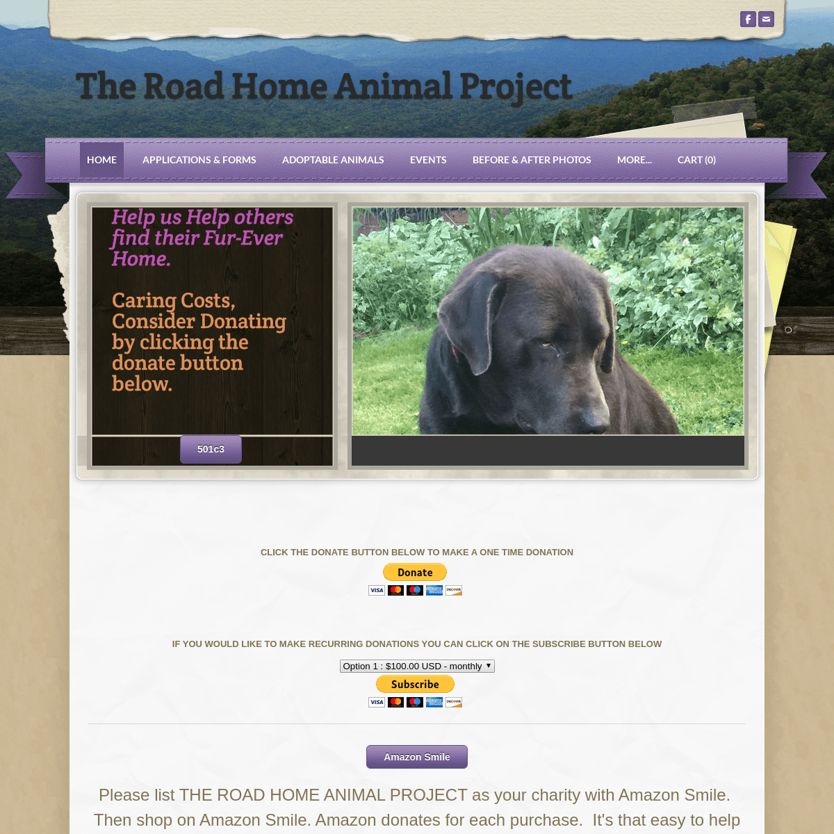 A complete backup of theroadhomeanimalproject.org