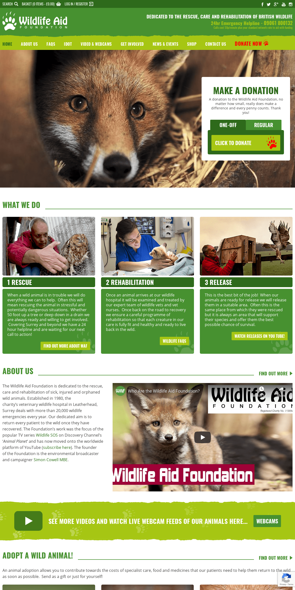 A complete backup of wildlifeaid.org.uk