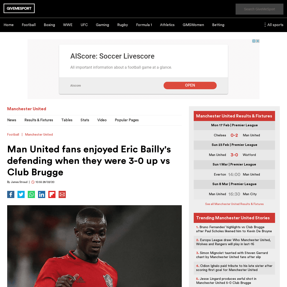 A complete backup of www.givemesport.com/1550755-man-united-fans-enjoyed-eric-baillys-defending-when-they-were-30-up-vs-club-bru