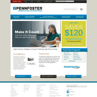 A complete backup of pennfosterglobal.com