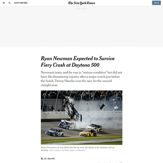 A complete backup of www.nytimes.com/2020/02/17/sports/autoracing/daytona-500-ryan-newman-denny-hamlin.html