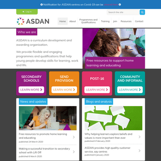 A complete backup of asdan.org.uk
