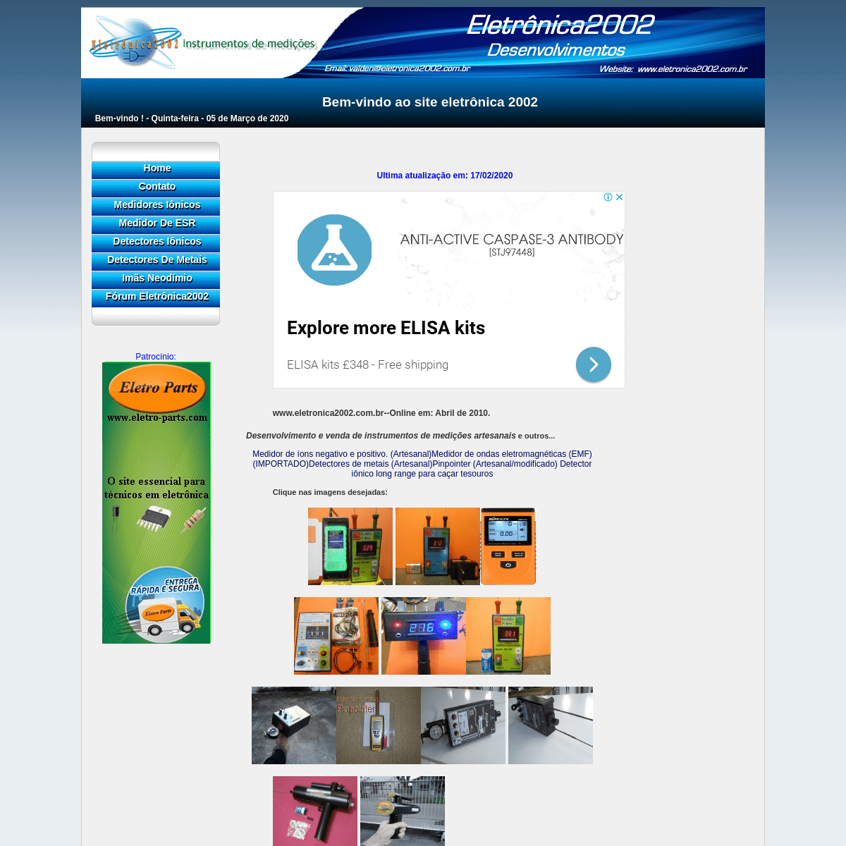 A complete backup of eletronica2002.com.br