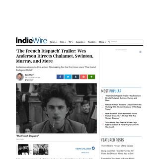 A complete backup of www.indiewire.com/2020/02/the-french-dispatch-trailer-wes-anderson-chalamet-1202210769/