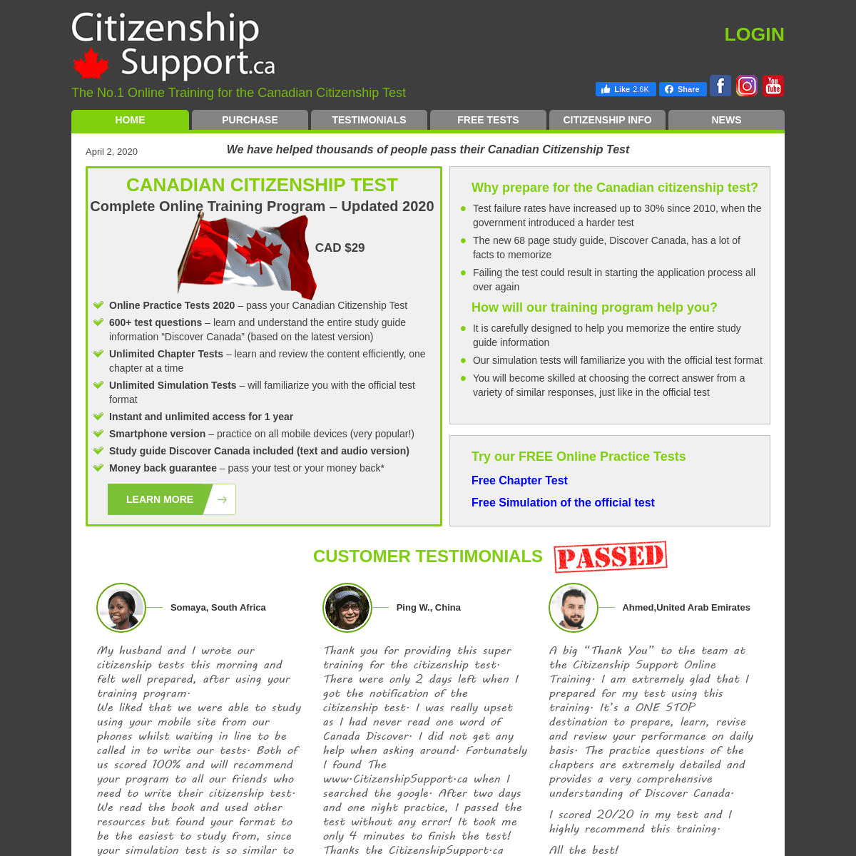 A complete backup of citizenshipsupport.ca