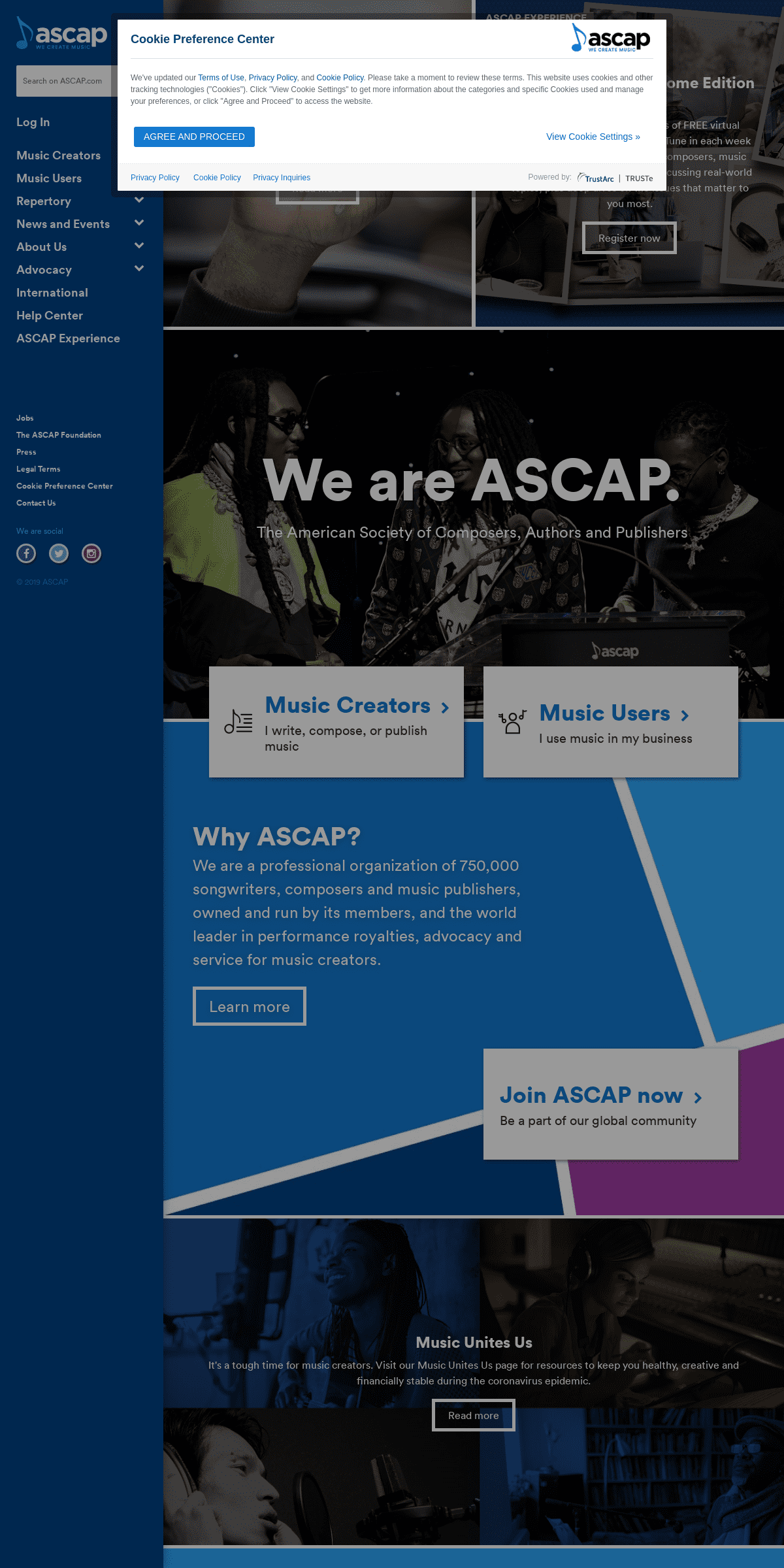 A complete backup of ascap.com