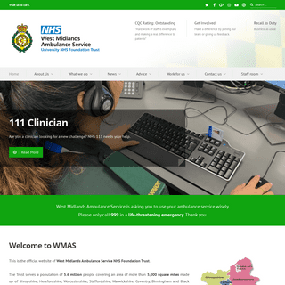 A complete backup of wmas.nhs.uk