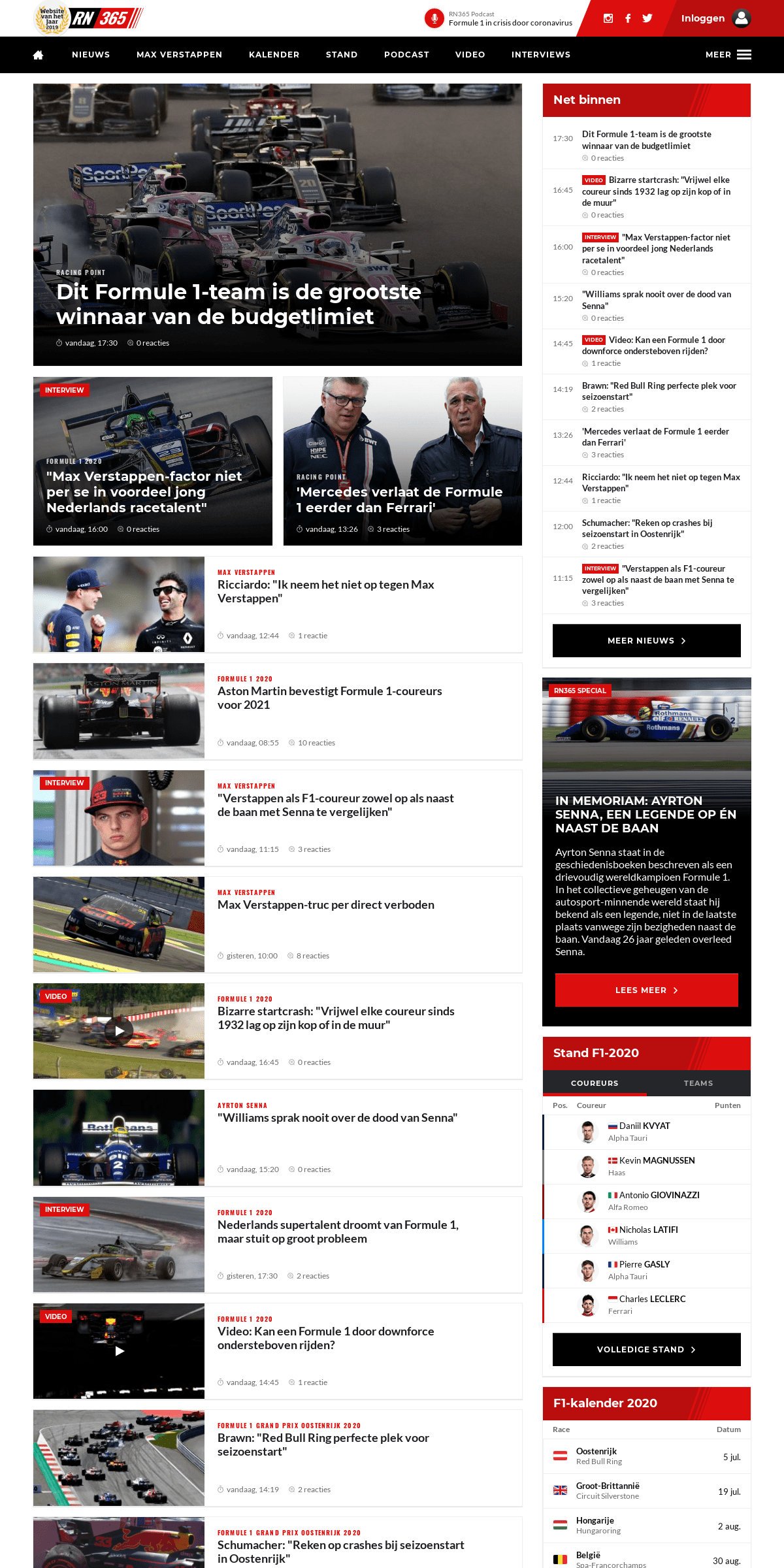 A complete backup of racingnews365.nl