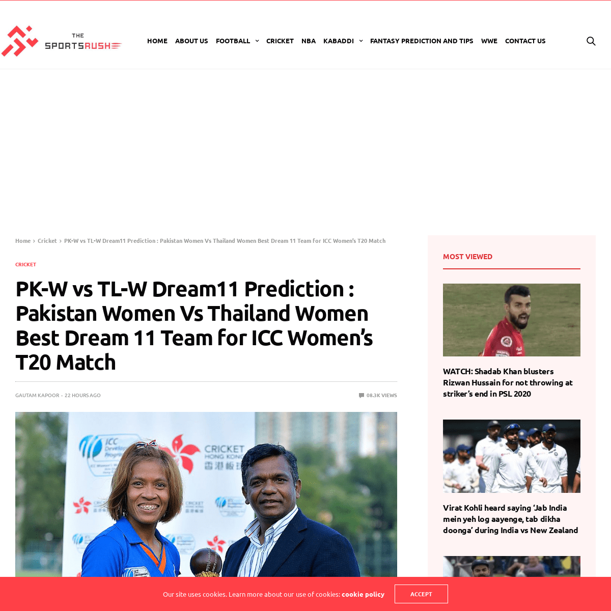 A complete backup of thesportsrush.com/pk-w-vs-tl-w-dream11-prediction-pakistan-women-vs-thailand-women-best-dream-11-team-for-i