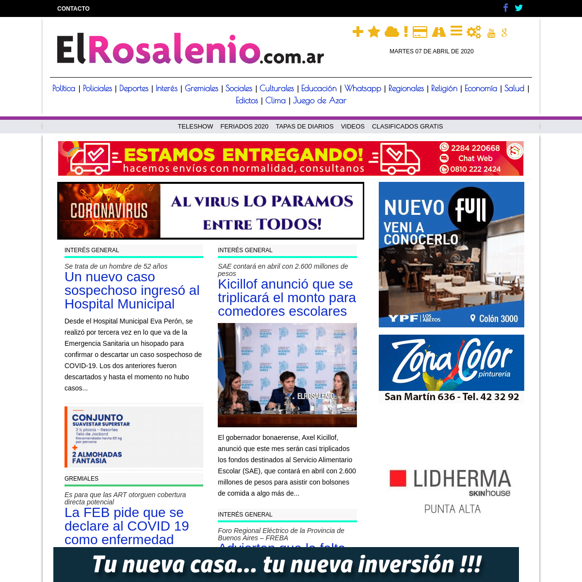 A complete backup of elrosalenio.com.ar