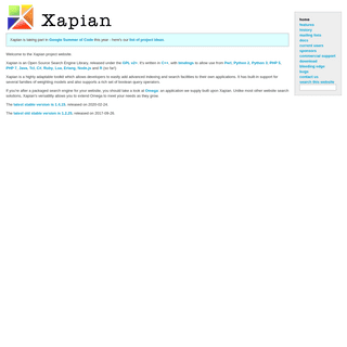 A complete backup of xapian.org