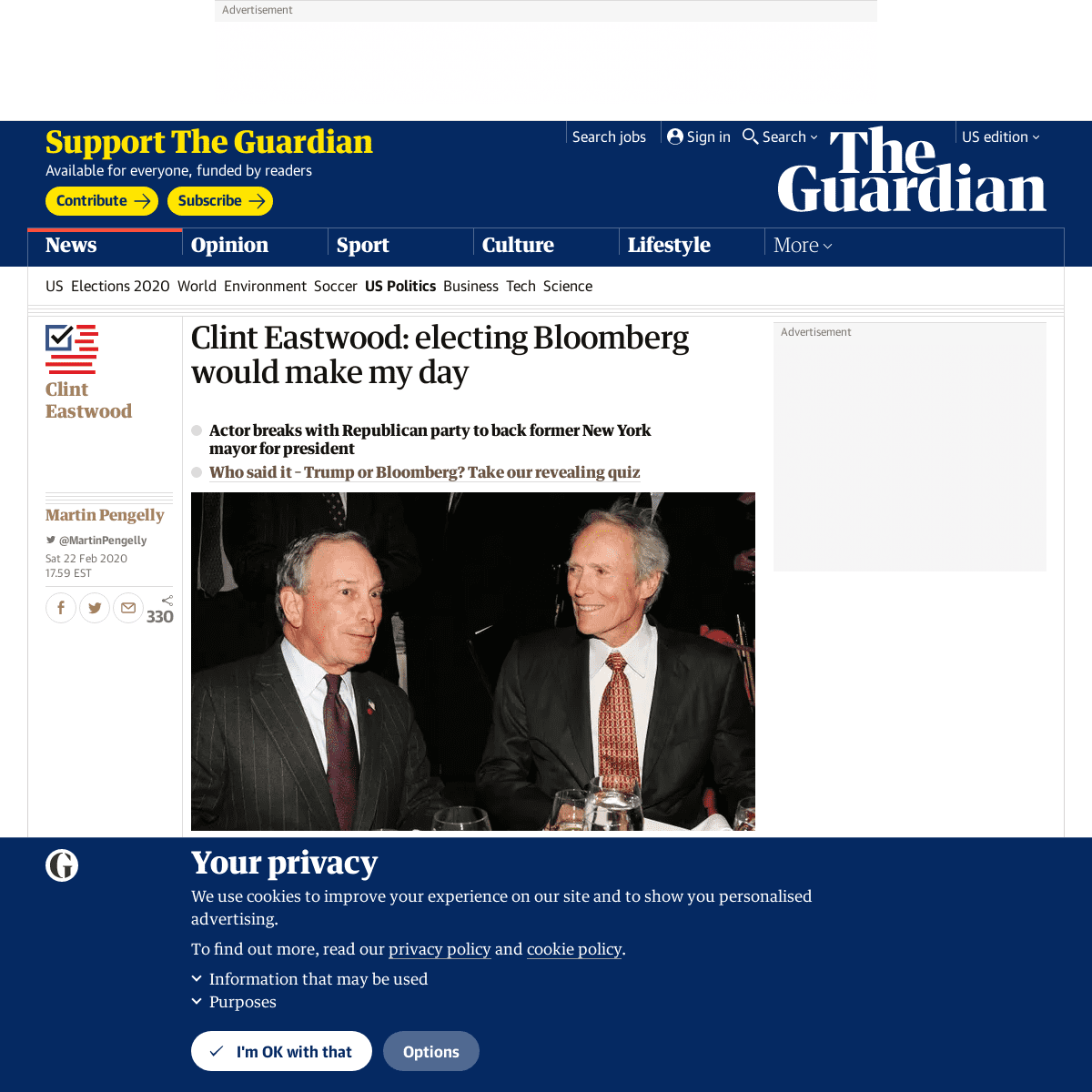 A complete backup of www.theguardian.com/film/2020/feb/22/clint-eastwood-bloomberg-president-trump
