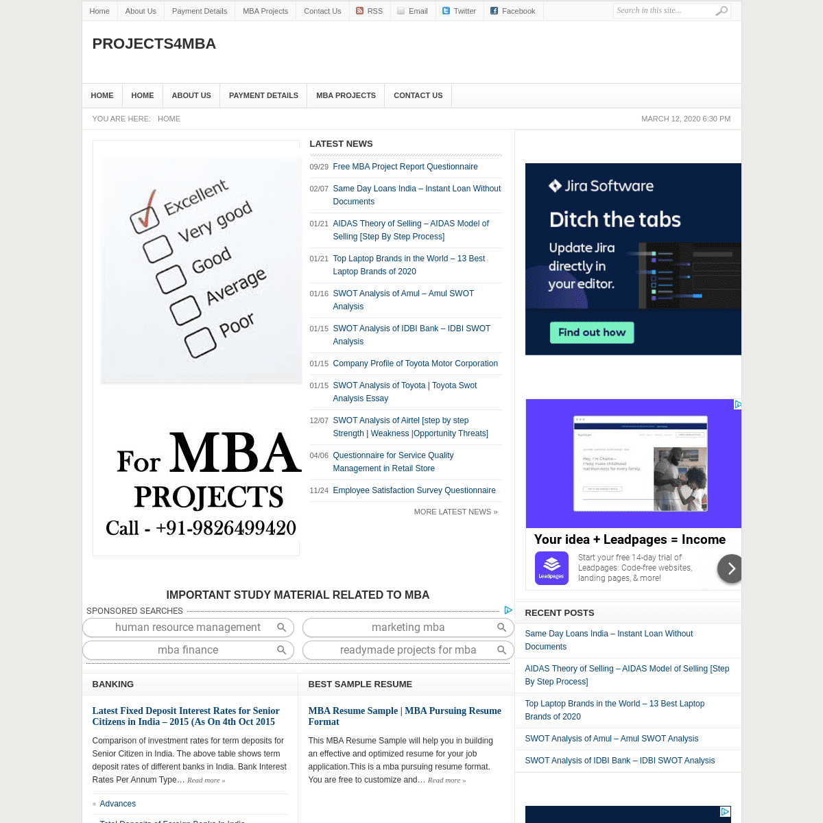 A complete backup of projects4mba.com