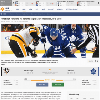 A complete backup of news.sportsinteraction.com/nhl/story/penguins-vs-maple-leafs-odds-prediction-022020-34996