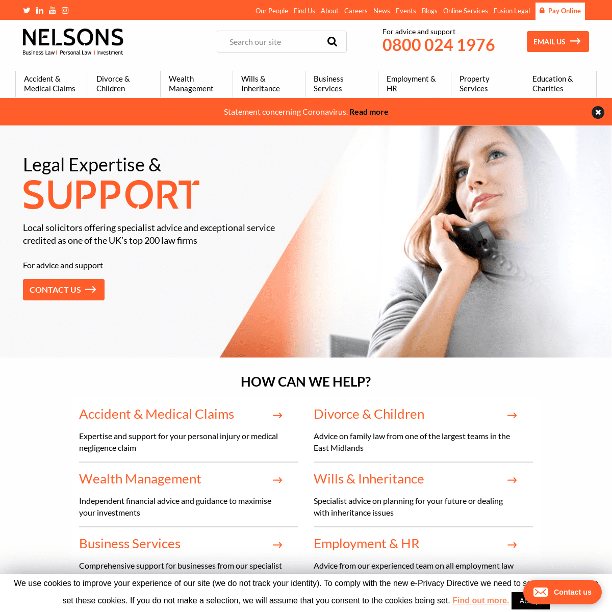 A complete backup of nelsonslaw.co.uk