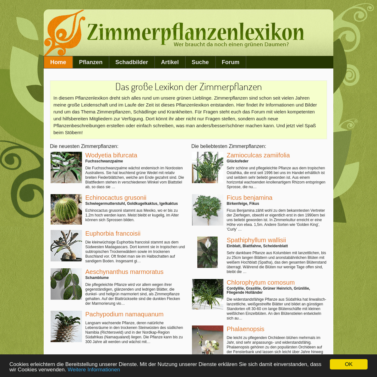 A complete backup of zimmerpflanzenlexikon.info