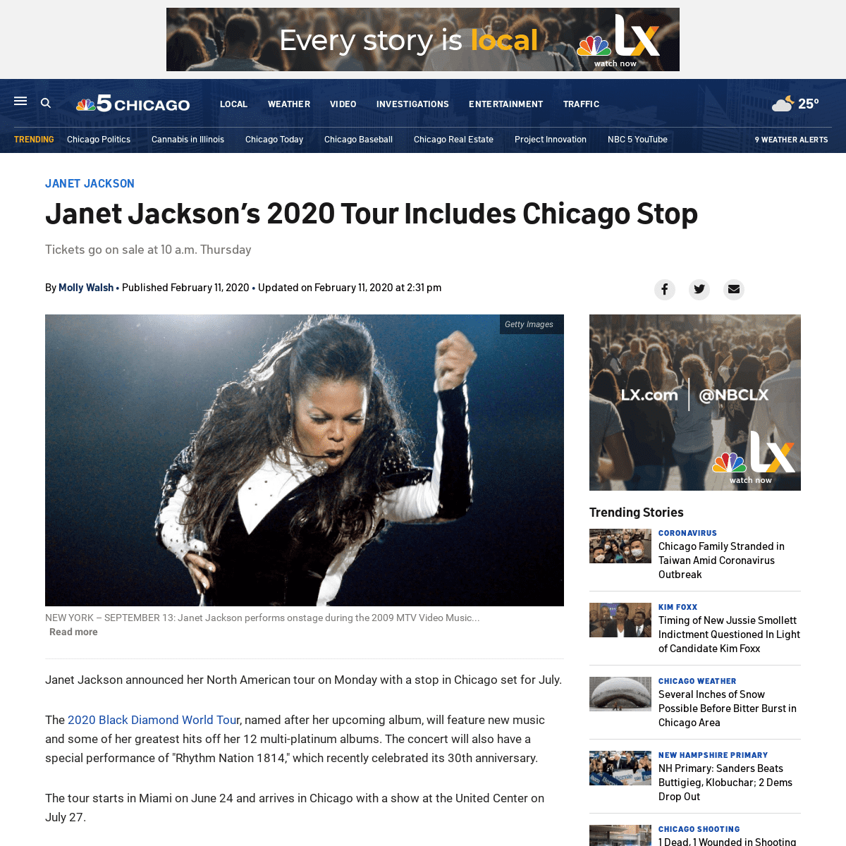 A complete backup of www.nbcchicago.com/news/local/worth-the-trip/janet-jackson-2020-tour-includes-chicago/2217142/