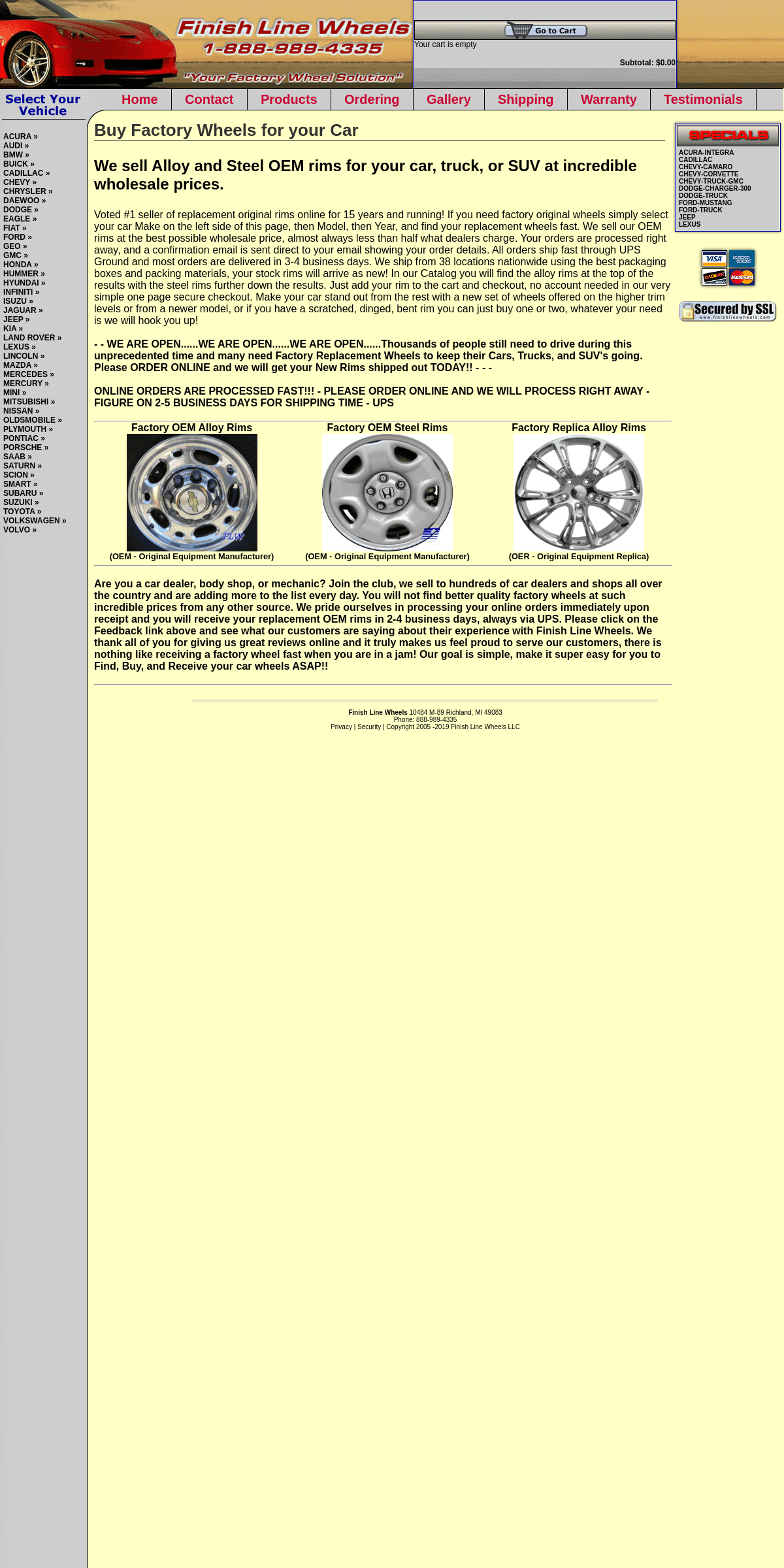A complete backup of finishlinewheels.com