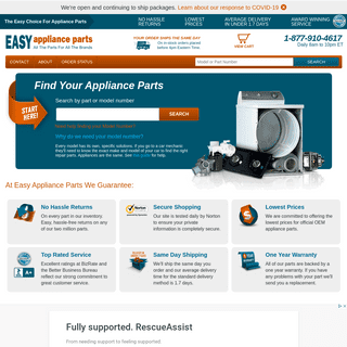 A complete backup of easyapplianceparts.com